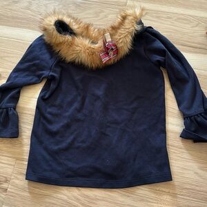 Fur lined holiday shirt